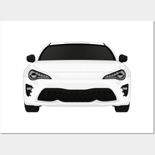 GT86 White + black Posters and Art